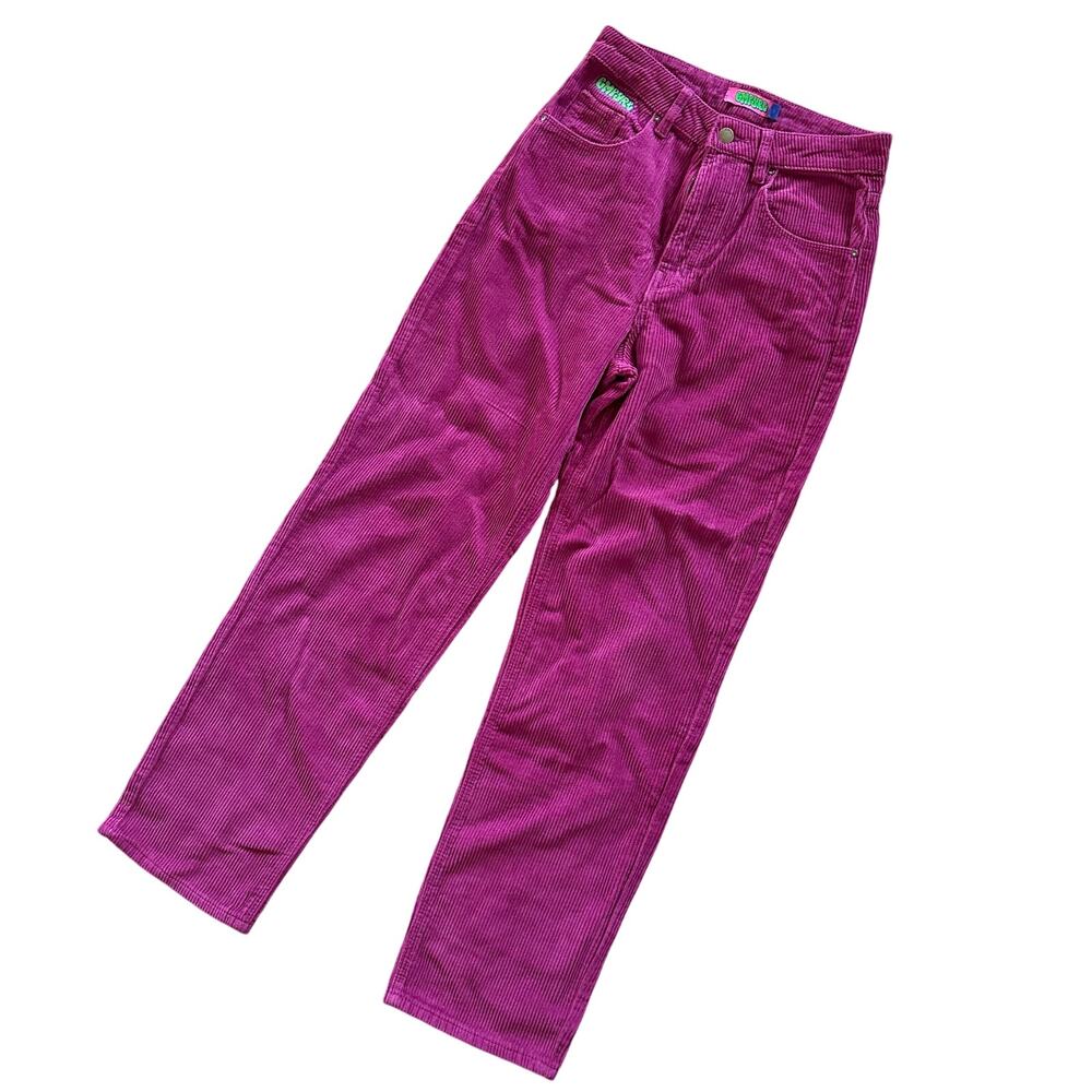 Empyre Corduroy pants 2 cotton orchid pink soft warm school winter bright bold